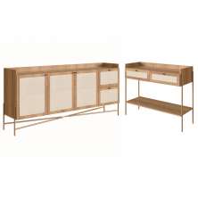 Conjunto Aparador E Buffet Palhinha 28936x28935 Linha Oslo Hanover Artesano