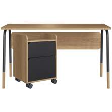 Conjunto Escritorio Home Office 2 Peças 27988X27998 Branco Hanover Artesano