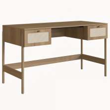 Escrivaninha 2 Gavetas Palhinha 27931 Linha Oslo Hanover Artesano