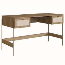 Escrivaninha 2 Gavetas Palhinha 28931 Linha Oslo Hanover Artesano