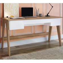 Escrivaninha Para Escritorio 26106 Linha Trend Hanover Off White Artesano