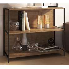 Estante Multiuso 03 Prateleiras Steel Quadra 27868 Vermont Preto Fosco Artesano