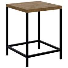 Kit 2 Banquetas Decorativas Baixas Estilo Industrial Steel Quadra Vermont Base Preta - Artesano