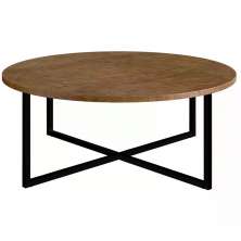 Mesa De Centro Aço Preto 27856 Linha Complementos Vermont Artesano