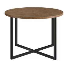 Mesa De Centro Est Aço 27857 Linha Complementos Vermont Preto Artesano