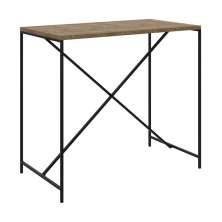Mesa De Jantar 100x60 Steel Quadra 27817 Vermont Preto Fosco Artesano