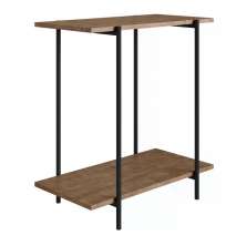 Mesa Lateral Para Sofa 27869 Linha Tube Vermont Preto Fosco Artesano