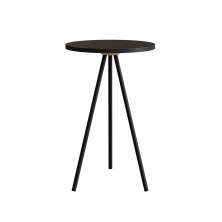 Mesa Lateral Redonda Complementos Preta 54 cm