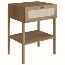 Mesa de Cabeceira 1 Gaveta Palhinha 27932 Linha Oslo Hanover Artesano