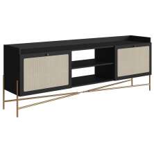 Rack Para TV 65 Pol 183 CM Pes Metal 28930 Oslo Nero Artesano