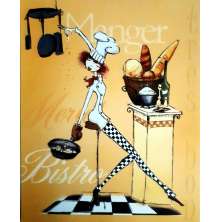 Gravura Coleção Cozinha Bom Apetite III 25 X 20 Cm