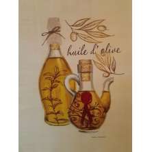 Gravura Coleção Cozinha Huile D'olive 21 X 15,5 Cm