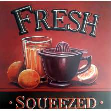 Gravura Da Coleção Cozinha  Fresh 45 X 45 Cm