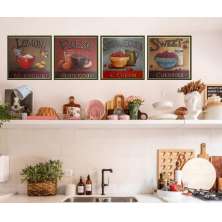 Gravuras Coleção Cozinha 45 X 45 Cm