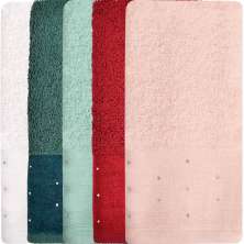 Kit 5 Toalha Lavabo Cristal Natalina 30x50cm Sortidos