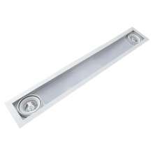 Calha Embutir Médio para 02 Lâmpadas Fluor 40W