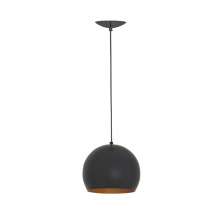 Pendente Focus Preto e Dourado 100 cm