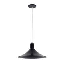 Pendente Focus Redondo Preto 100 cm