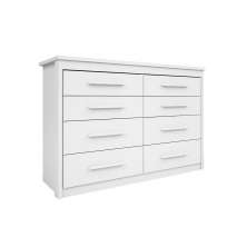 Cômoda Elegance 8 Gavetas Branca