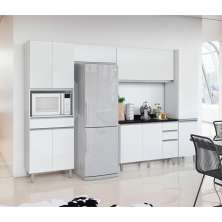 Cozinha Compacta Top Class 10 Portas 3 Gavetas Branca