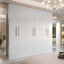 Guarda-Roupa Casal Supreme 6 Portas 4 Gavetas Branco