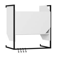 Armário Aéreo Soul com Ganchos 1 Porta Branco