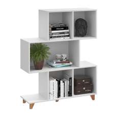 Estante Aurora 2 PT Branca 112 cm