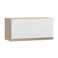 Armário Aéreo Cook 1 Porta Aveiro e Branco 70 cm