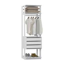 Guarda-Roupa Modulado Clothes 3 Gavetas Branco