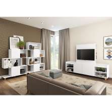 Rack Aurora Branco 180 cm