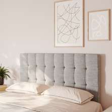 Cabeceira Para Cama Box Nala Babus Queen Estofadas em linho