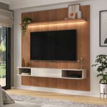 Painel Tv 75 Belluno Cinamomo / Off White