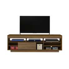 Rack Bancada com 1 Porta de Correr Treviso Flex Pinho/off White - Artely