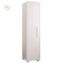 Armário Multiuso 1 Porta 4 Prateleiras 100% MDF Delta Branco