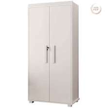 Armário Multiuso 5 Prateleiras 2 Pts c/ Chave 100% MDF Apollo Branco
