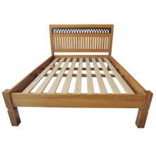 Cama De Casal Medina Em Madeira De Demolição - Cód 1626