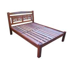 Cama de Casal Kashimir em Madeira de Demolição - REF 1302
