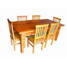 Conjunto Mesa Julia em Madeira de Demolição - Cód 1122