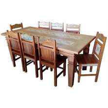 Conjunto de Mesa Mariana em Madeira de Demolição - Cód 1687