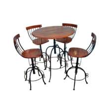 Jogo De Mesa Com 04 Banquetas Giratórias II - Cód 2290