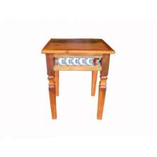 Mesa De Canto Ubaldi Em Madeira De Demolição - Cód 992