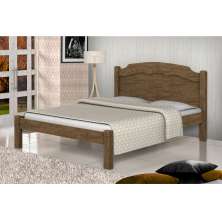 Cama Casal Maciel Castanho Fosco