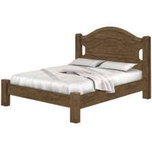 Cama Casal Marques Castanho Fosco