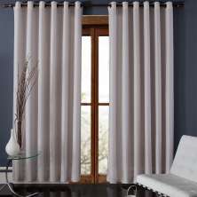 Cortinas com Ilhós Madras Cru (180x260)