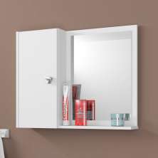 Espelheira para Banheiro 1 Porta Acre Branco