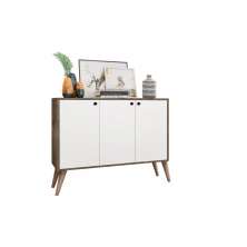 Balcão Aparador Sala 3 Portas Castani com Branco Bela Casa