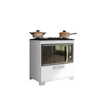 Balcão para Cooktop 5 Bocas 1Porta Branco Albânia Bela Casa