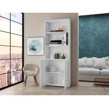 Estante Para Livros Fiji Branco Bela Casa