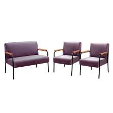 Conjunto Namoradeira 2 Lugares E 2 Poltronas Decorativas Jade - Veludo Roxo