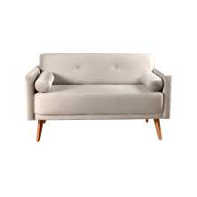 Namoradeira Sofá 2 Lugares Luma - Suede Bege